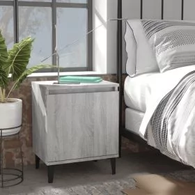 Bedside Table - ANGUS Kai 2 Piece Nightstand Grey Sonoma 40cm