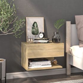 Bedside Table - Jemi Kai Nightstand Sonoma Oak 46cm