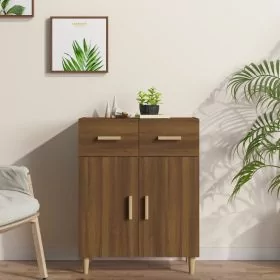 Sideboard Brown Oak 69.5x34x90 cm Engineered Wood