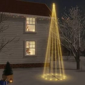 Nevis Christmas Cone Tree Warm White 1134 LEDs 230x800cm