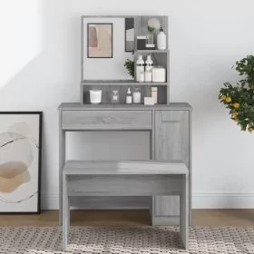 Dressing Table - AMES Dresser Grey Sonoma 86.5cm