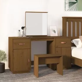 Dressing Table - TAMRO Dresser Honey Brown 95cm