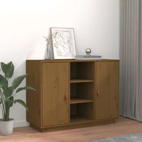 Sideboard Honey Brown 100x40x75 cm Solid Wood Pine