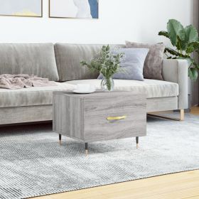 Coffee Table Grey Sonoma 50x50x40 cm Engineered Wood