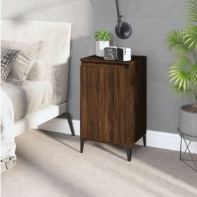 Bedside Cabinet Brown Oak 40x35x70 cm Engineered Wood