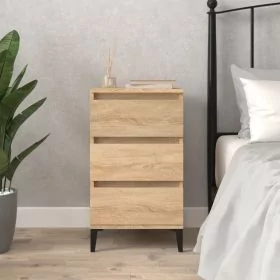Bedside Table - MONTGOMERY Lou Nightstand Sonoma Oak 40cm