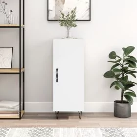 Sideboard White 34.5x34x90 cm Engineered Wood