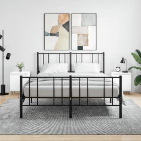 Bedside Table - ADRIAN Gus 2 Piece Nightstand White 40cm