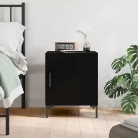 Bedside Table - MANNING Dex Nightstand Black 40cm