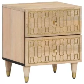 Bedside Cabinet 40x33x46 cm Solid Wood Mango - vid-358246