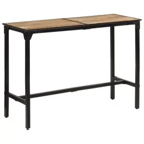 Bar Table 150x55x107 cm Solid Rough Wood Mango