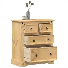 GRACE II Oak Finish Chest of Drawers - Medium-sized, 4 Drawers