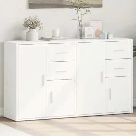 Sideboards 2 pcs White 60x31x70 cm Engineered Wood - vid-3276560