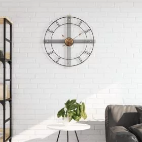 Wall Clock Black 60 cm Iron