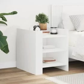 Bedside Cabinet White 45x50x50 cm Engineered Wood - vid-848290