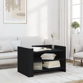 Coffee Table Black 80x50x50 cm Engineered Wood - vid-848340