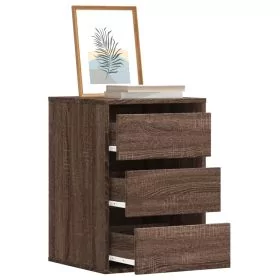 FEWISH Oak Finish Chest of Drawers - Small-sized, 3 Drawers