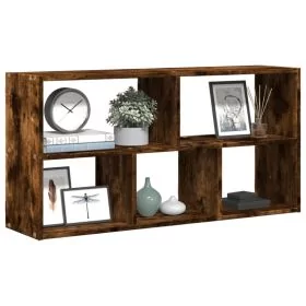 Wall Shelf Smoked Oak 100x25x50 cm Engineered Wood