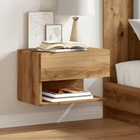 Wall-mounted Bedside Cabinet Artisian Oak