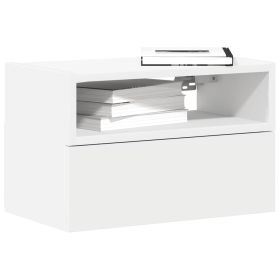 Wall-mounted Bedside Cabinets 2 pcs White 45x26x28.5 cm