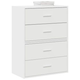 RIMA White Chest of Drawers - Small-sized, 2 Pieces, 2 Drawers