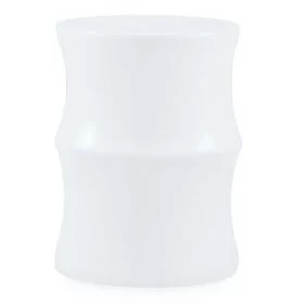 Carlisle High Gloss Circular Lamp Table - White