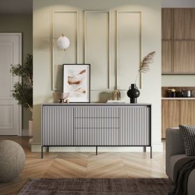 Sideboard - BURGOS Sideboard Grey Matt 166cm