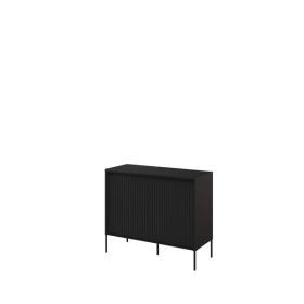 Sideboard - BURGOS Sideboard Black Matt 98cm