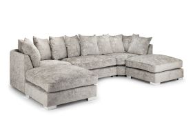 Bishop Scatterback U-Shaped Sofa - Truffle