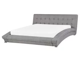 Fabric EU King Size Waterbed Grey LILLE