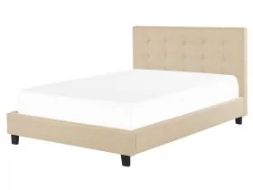 Fabric EU King Size Waterbed Beige LA ROCHELLE