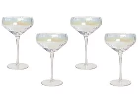 Set of 4 Champagne Saucers 30 cl MORGANITE