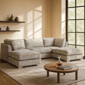 Bishop U-Shape Fullback Sofa - Truffle