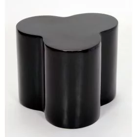 Torridge Fibre Glass High Gloss Lamp Table - Black