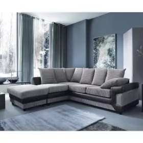 Dyno Corner Sofa - Black-Left Facing