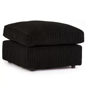 Desmond Jumbo Cord Upholstery Footstool - Black and Other Colours