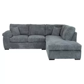 Corner Sofa - CORDURA Full Back Jumbo Cord Right Hand Grey