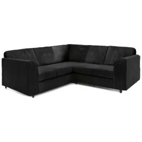 Jamba Full Back Jumbo Cord Corner Sofa - Black