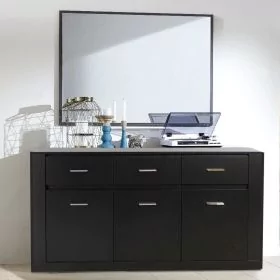Bravo-09 Large Sideboard Cabinet - Black Matt