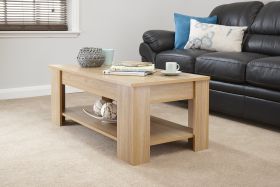 Lift Up Coffee Table - Oak