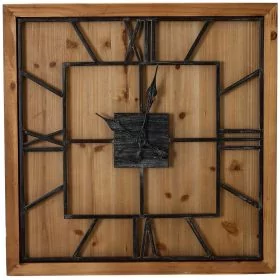 Michael Square Large Wooden Wall Clock