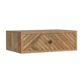 Bedside Table - NEWARK Line Vurved Nightstand Oak 45cm