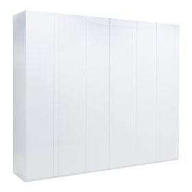Wardrobe - ILKLEY 6 Door Wardrobe AlPine White 270cm