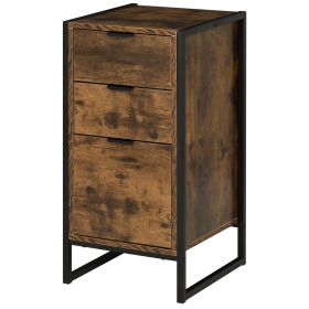 Oak Finish Chest of Drawers - HERON Tallboy Small Chest  3 Drawers