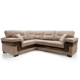 Nathaniel Corner Sofa - Left Arm Brown
