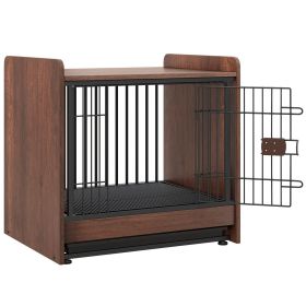 Dog Cage - Indoor Dog Crate Furniture with Removable Tray and Lockable Door