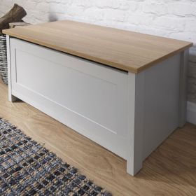 Lancaster Ottoman Storage Grey