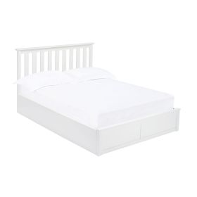 Oxford Wood Ottoman Storage Kingsize 5ft Bed - White
