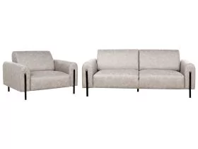 Fabric Living Room Set Grey ASKIM