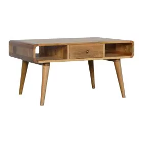 Curved Oak-ish Coffee Table